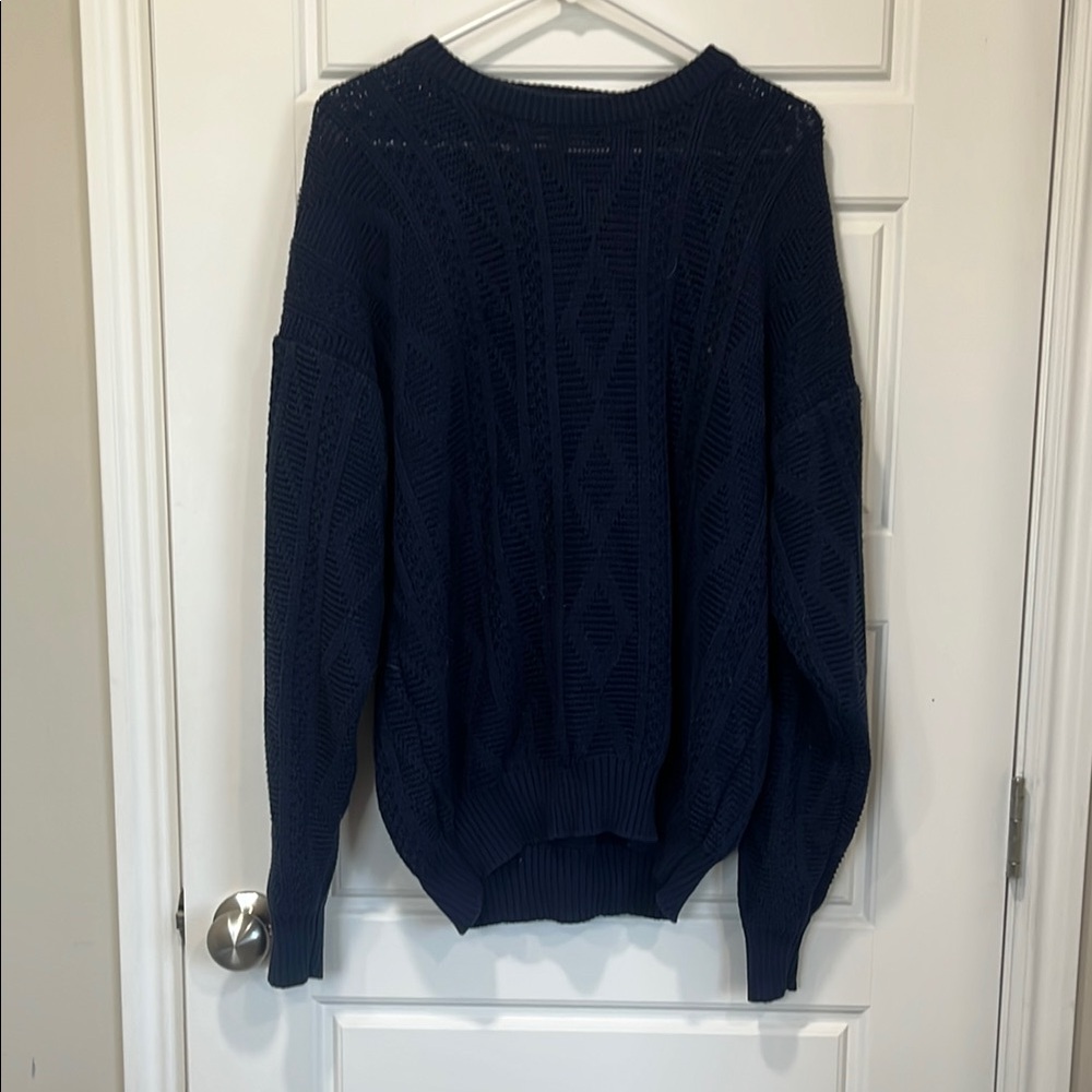 Jed North Blue Crew Neck Sweater Timeless Design